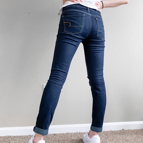 American Eagle Dark-wash Skinny Jeans Size 2 - Picture 1 of 8